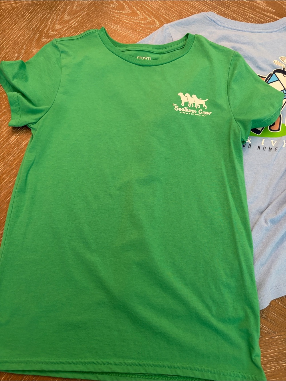 crown & ivy Kids Short-Sleeve Tees in Green, Light Blue, Royal Blue & Pink - Picture 9 of 13